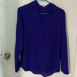 Purple dress button up